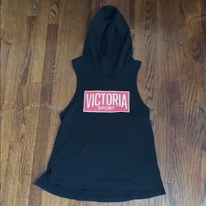 VS sleeveless gym hoodie